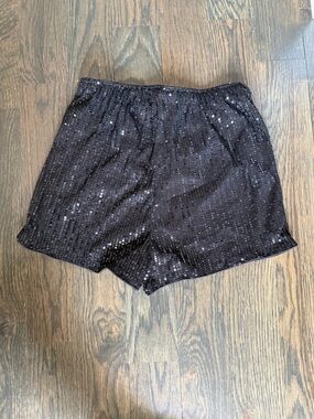 Black Sequin Women’s Shorts